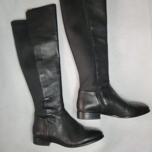 Cole Haan Womens Duchess Tall Boots Black Leather W00214 Size 10.5